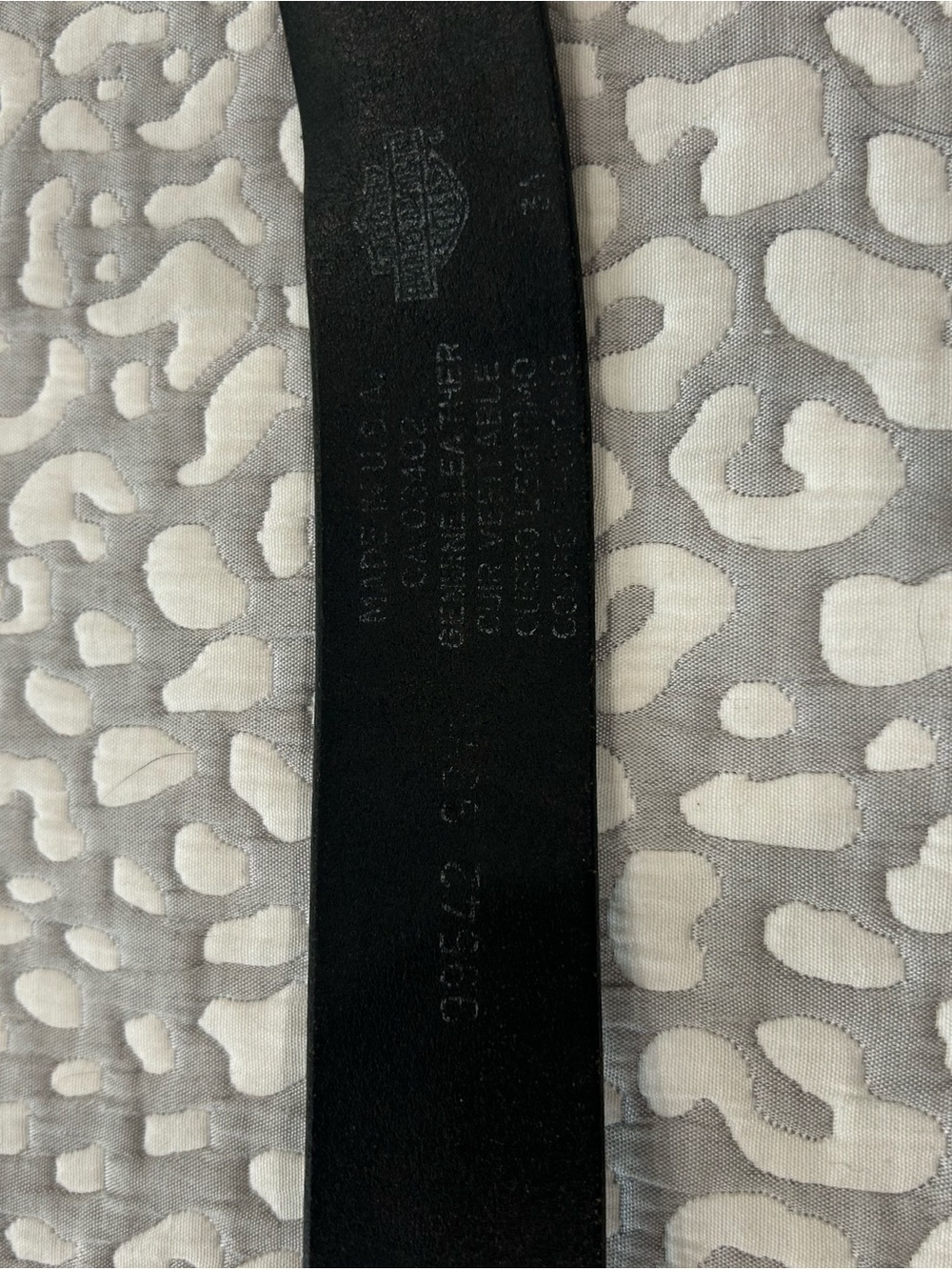 Harley-Davidson Black Leather Belt with Branded Silver Buckle - Picture 3 of 4